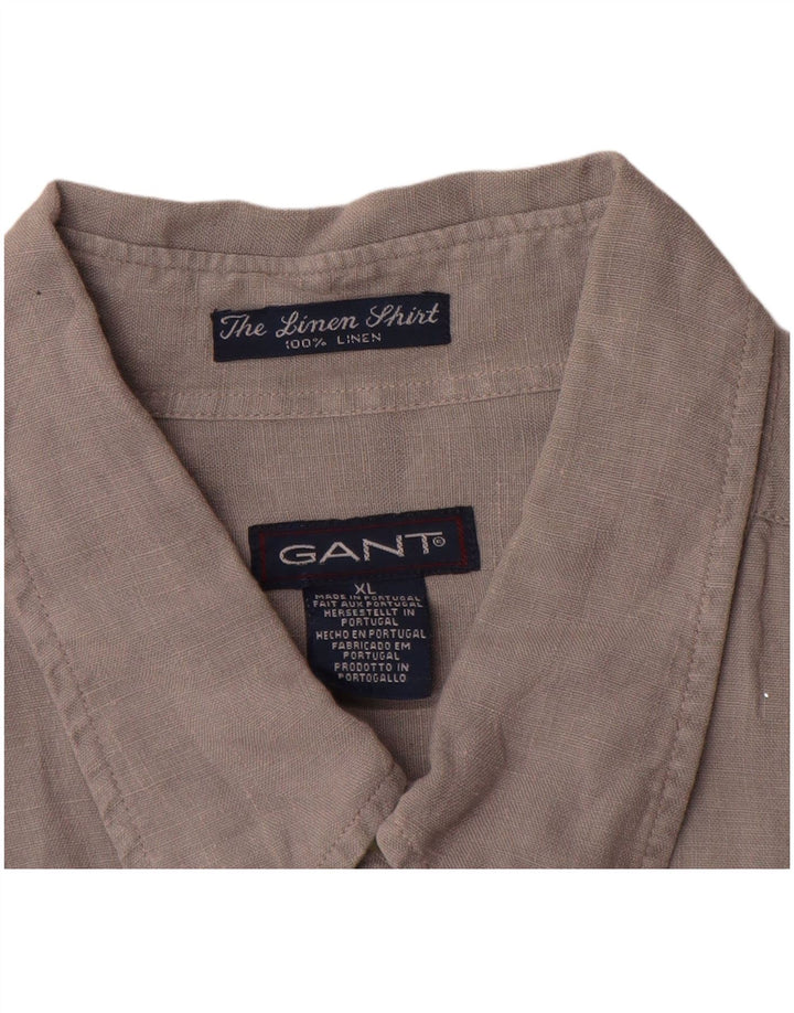 Gant herreskjorte XL Grå hør