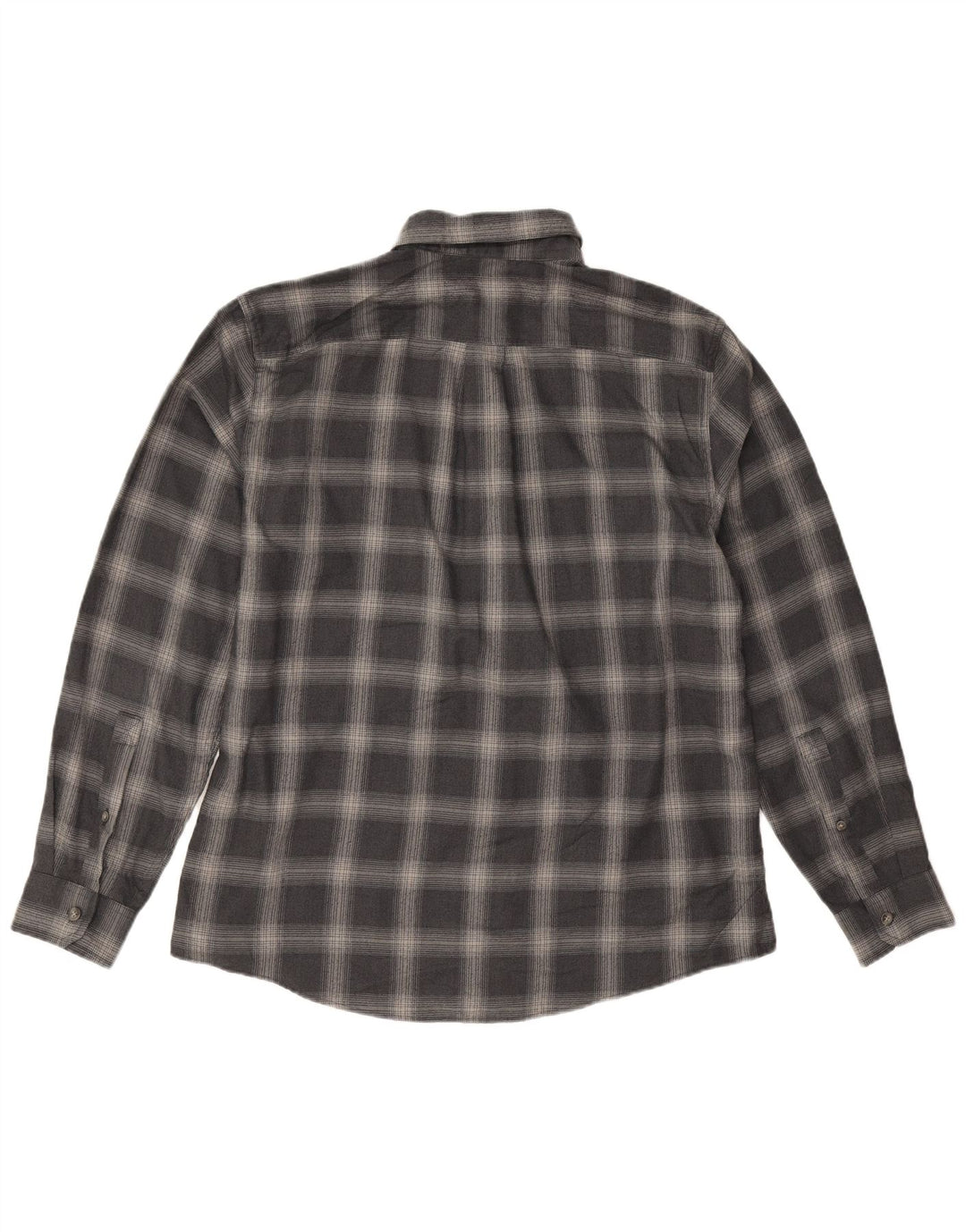 Eddie Bauer Herre flannelskjorte Stor marineblå ternet polyester