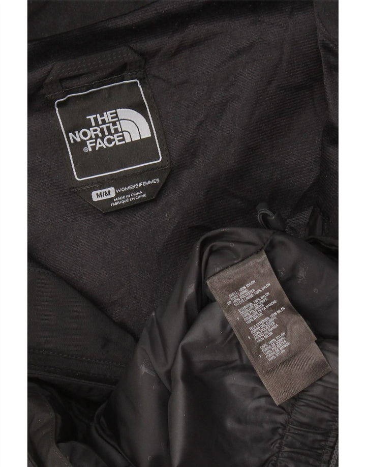 THE NORTH FACE Dame Hyvent Hooded Windbreaker Jacket UK 14 Medium Black