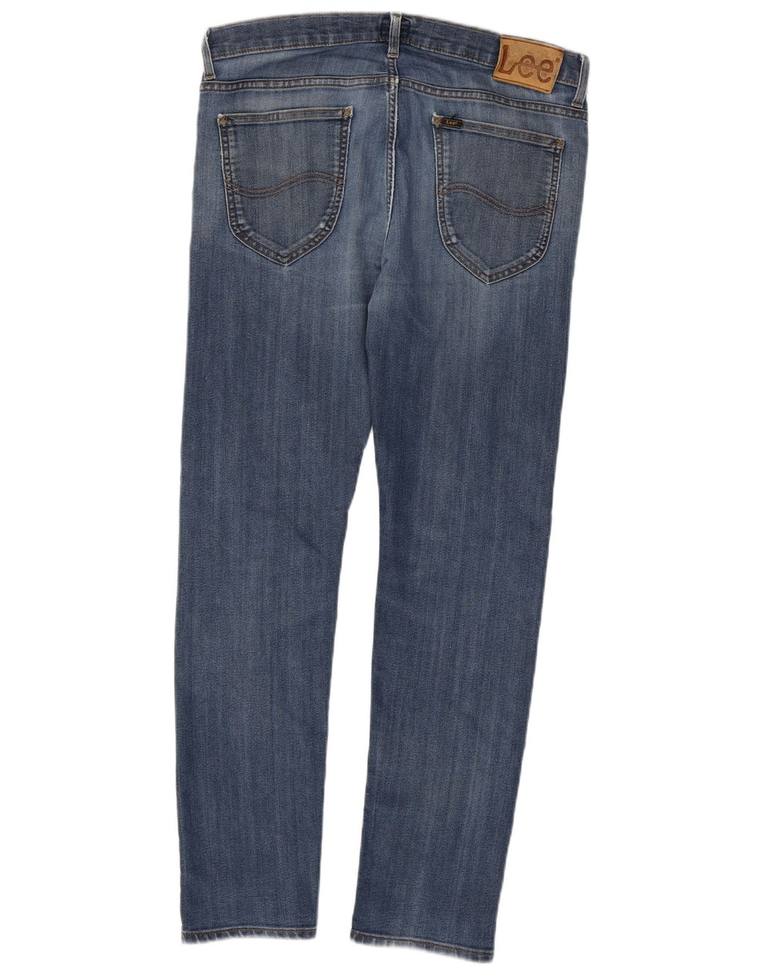 LEE Mens Daren Zip Fly Slim Jeans W34 L32 Blå Bomuld
