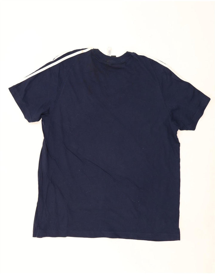 ADIDAS T-shirt top til mænd Stor marineblå bomuld