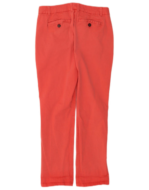 Boden Womens Regular Chino Trousers UK 10 Small W30 L27 Red Bomuld
