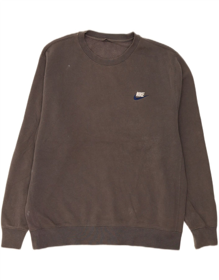 Nike Sweatshirt Jumper til mænd XL Grå bomuld