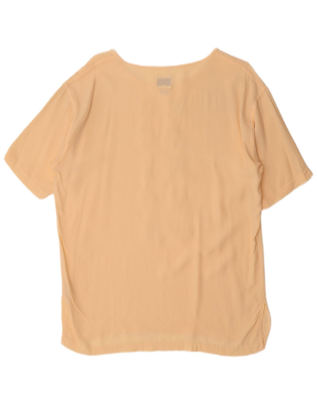 Moschino Dame Grafisk Bluse Top UK 14 Medium Yellow Acetate