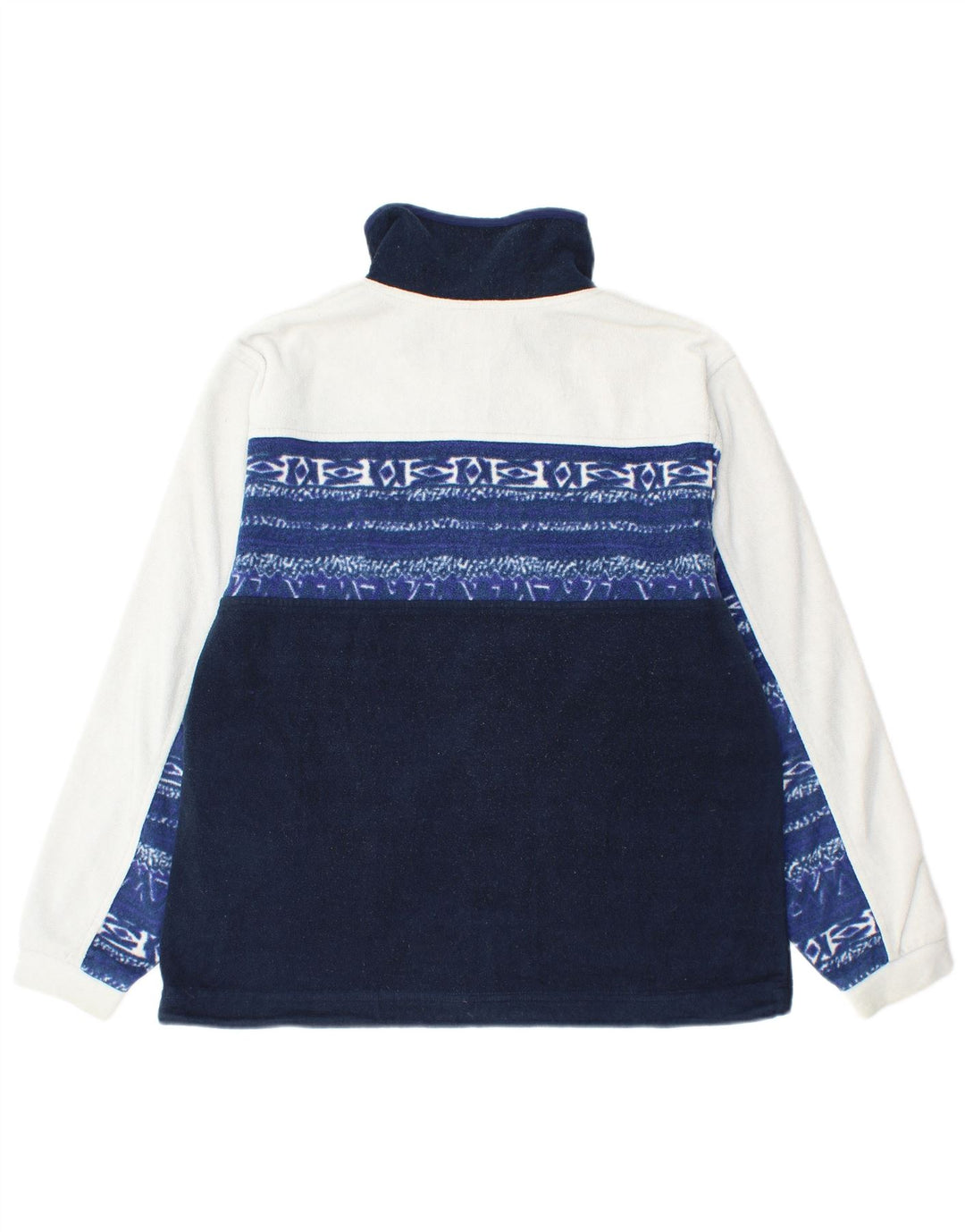 SALEWA Polarlite Fleece Jumper med lynlås til mænd Medium Navy Blue Colourblock