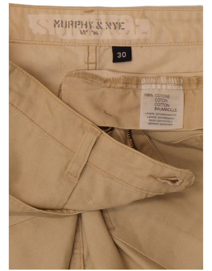Murphy & Nye lige nederdel til kvinder W30 Medium Beige Bomuld