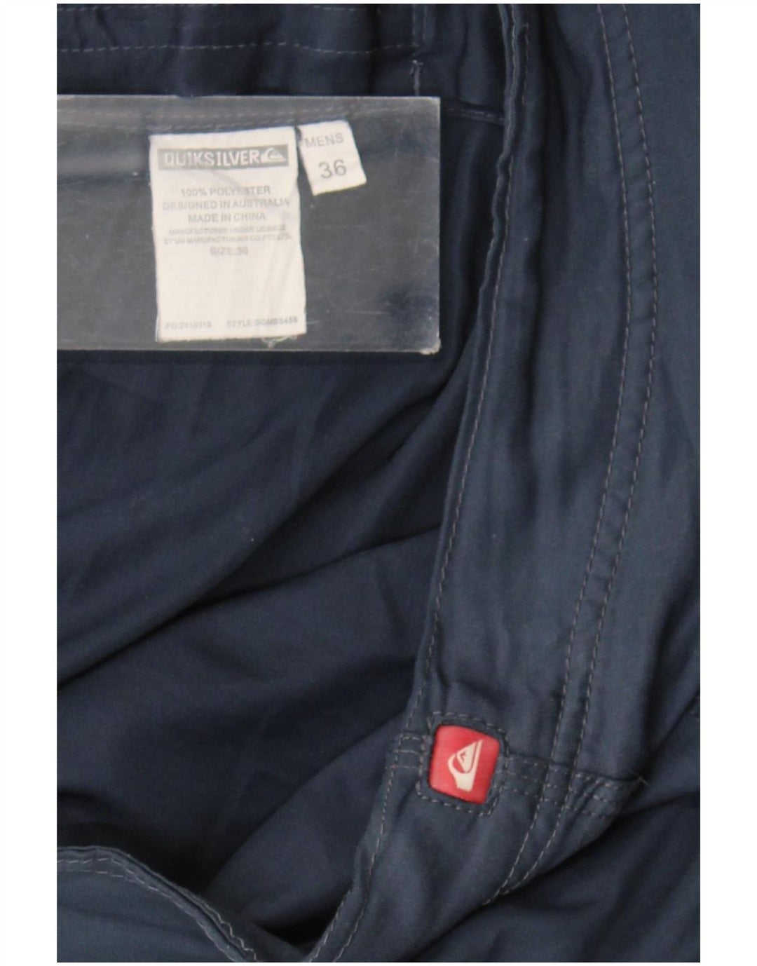Quiksilver grafiske badeshorts til mænd store marineblå polyester