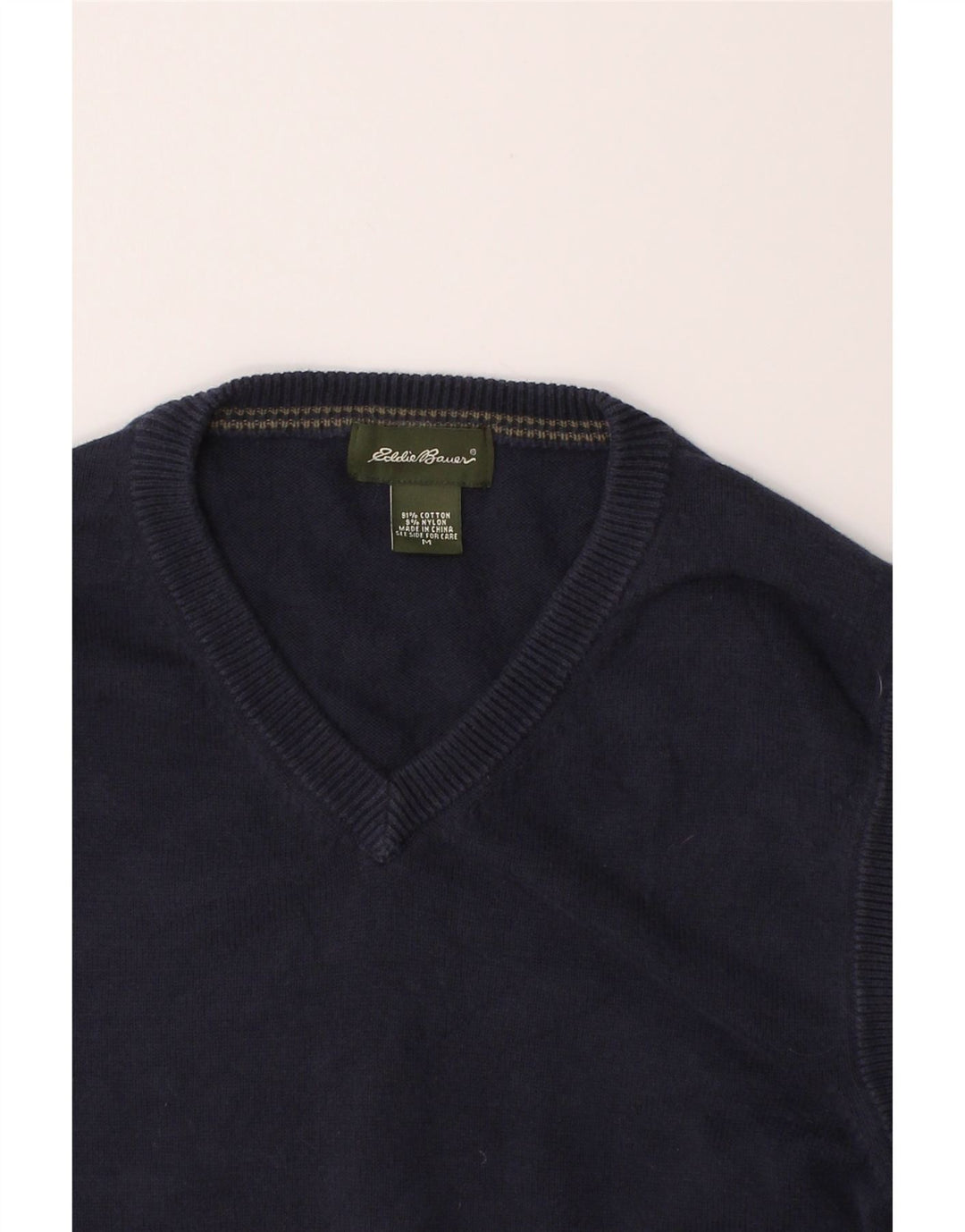 EDDIE BAUER Mens Vest Tank Top Medium Navy Blue Cotton Vintage Eddie Bauer and Second-Hand Eddie Bauer from Messina Hembry 