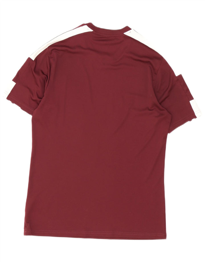 Adidas Herre Aeroready T-Shirt Top Medium Burgundy Polyester