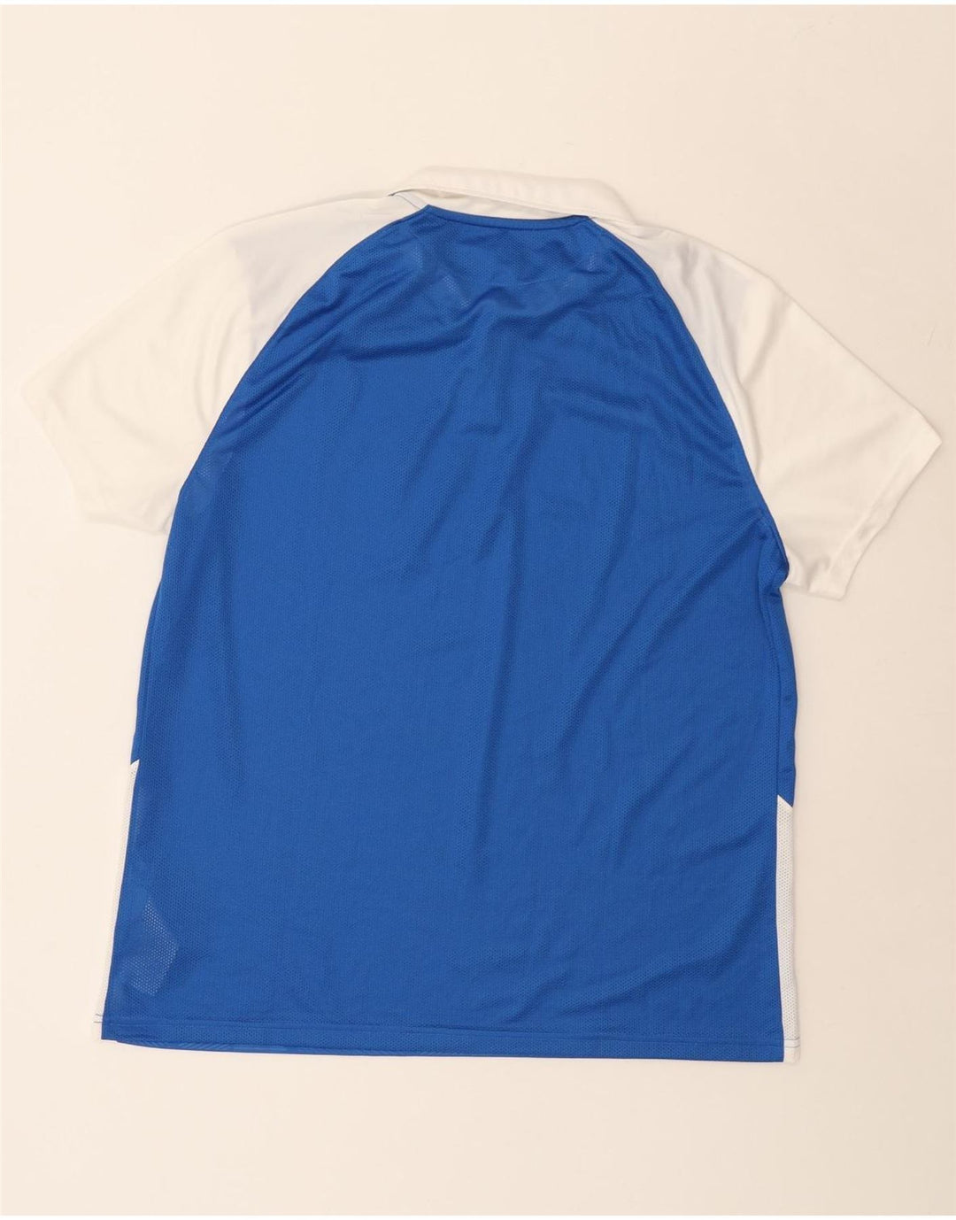 NIKE Poloshirt til mænd XL Blå Colourblock Polyester