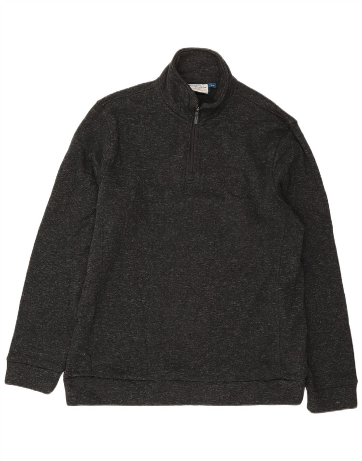 Mountain Warehouse Herre Zip Neck Sweatshirt Jumper XL Grå Flecked