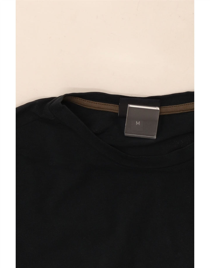 TRUSSARDI JEANS Herre grafisk T-shirt Top Medium Sort Bomuld