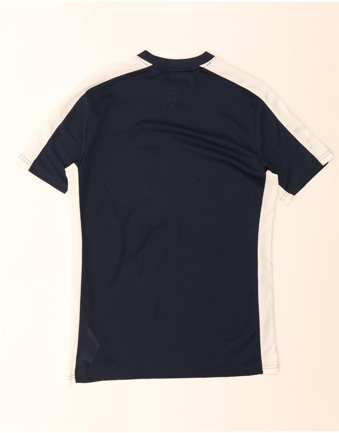 Nike Herre Dri Fit Slim T-Shirt Top Medium Marineblå Colourblock Polyester