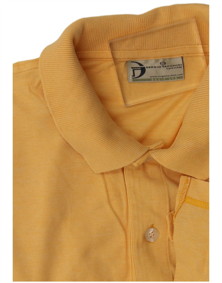 Sergio Tacchini herre poloshirt XL gul