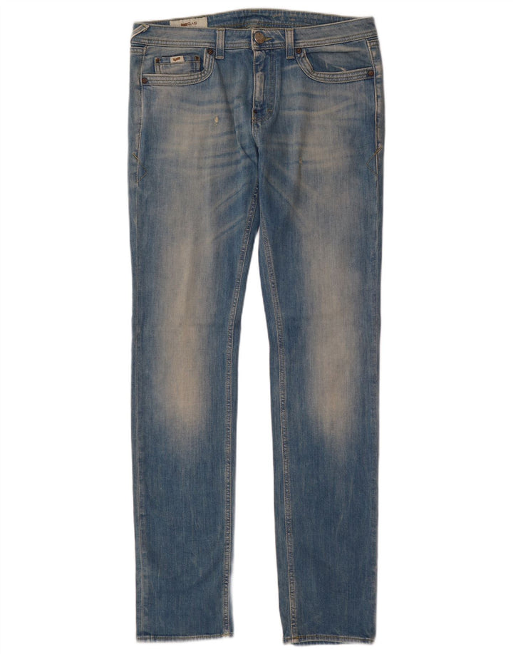 Gas Herre Slim Jeans W34 L34 Blå Bomuld