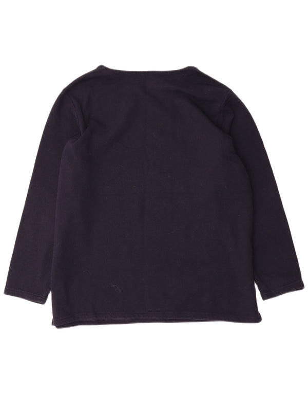 MARKS & SPENCER Dame Sweatshirt Jumper UK 22 3XL Marineblå Bomuld