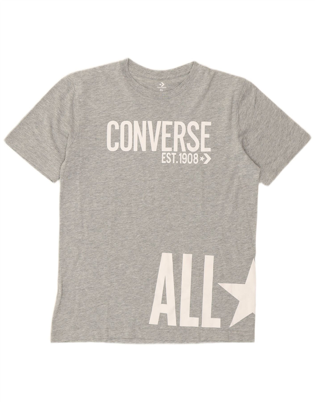 Converse Boys Grafisk T-Shirt Top 13-14 år XL Grå