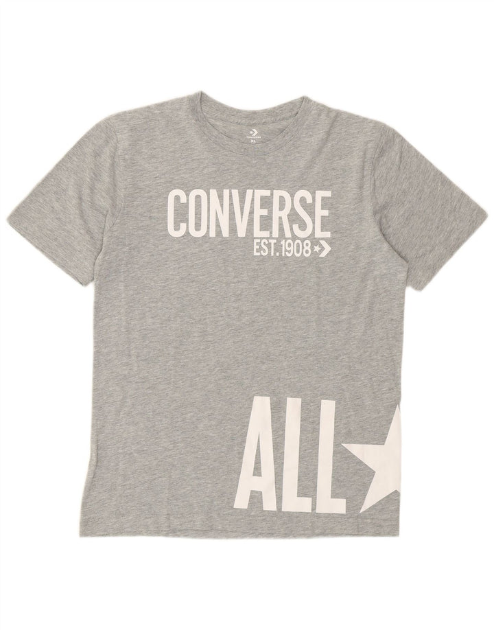 Converse Boys Grafisk T-Shirt Top 13-14 år XL Grå
