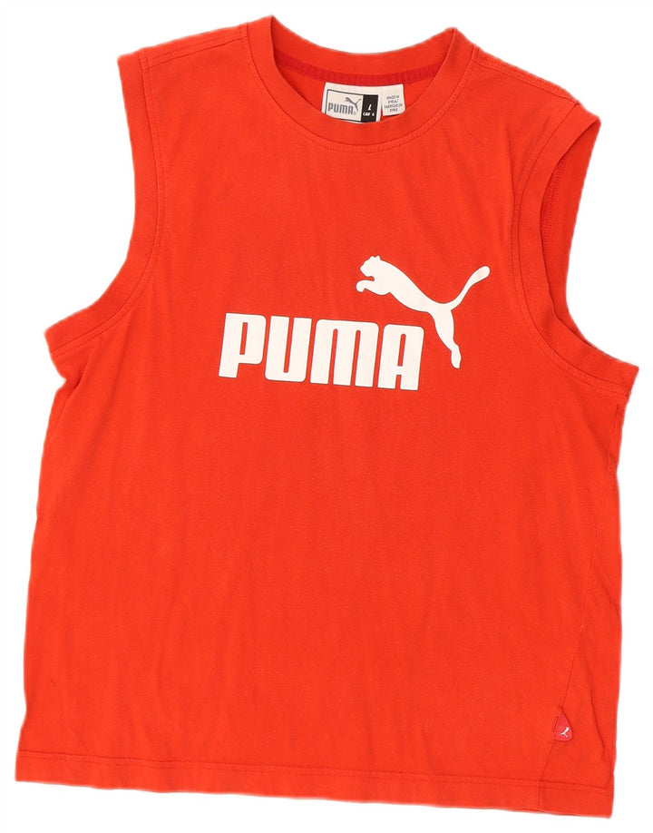 Puma Herre Grafisk Vest Top Stor Rød Bomuld