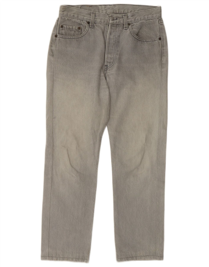 LEVI'S Herre 501 Straight Jeans W31 L27 Grå