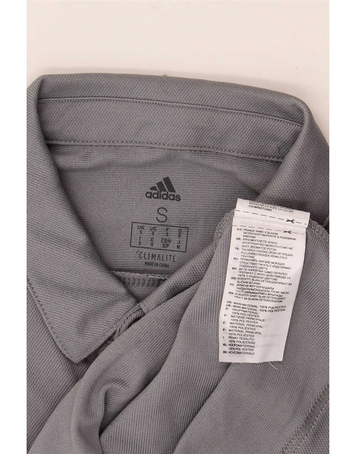 Adidas Herre Climalite Polo Shirt Lille Grå Colourblock Polyester