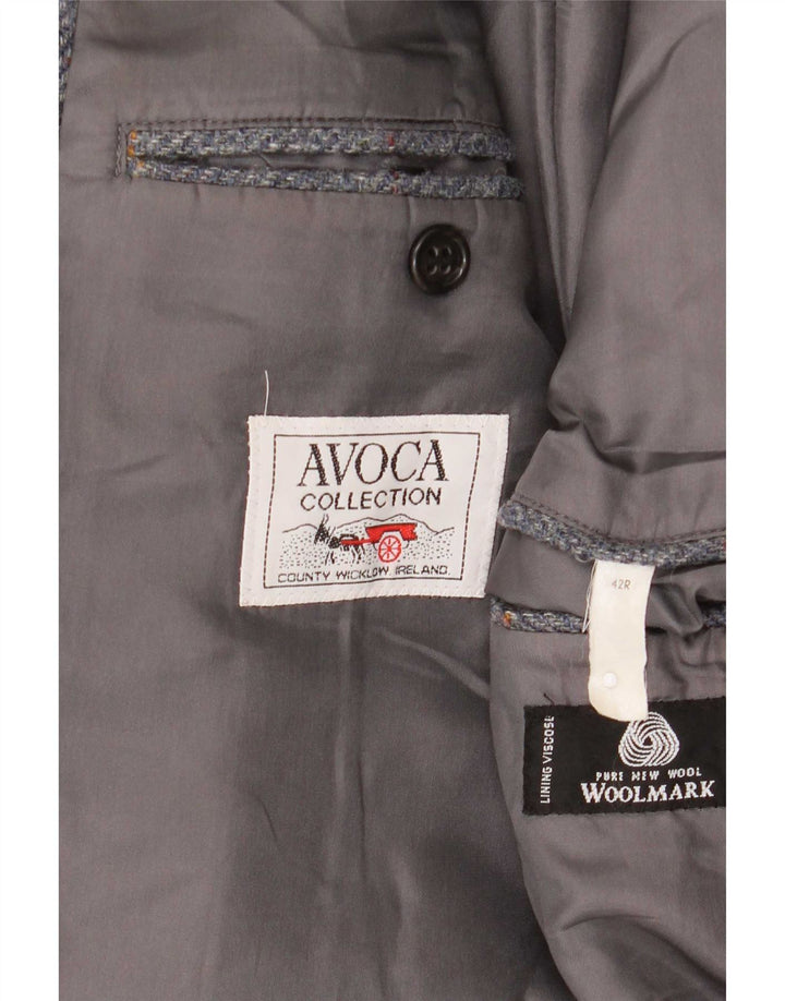 Avoca Herre 3-knaps blazerjakke UK 42 XL Grå uld