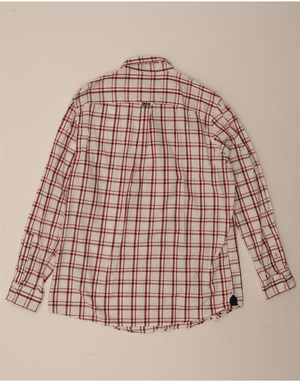 Crew Clothing Herre Classic Fit skjorte XL Hvid ternet bomuld