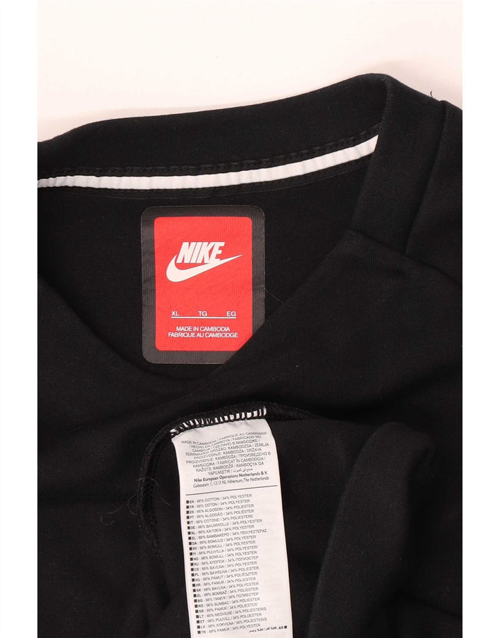 Nike Sweatshirt Jumper XL til mænd, sort bomuld