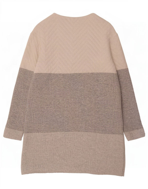 Zara Dame Jumper Dress UK 10 Small Multicolor Colourblock Polyester