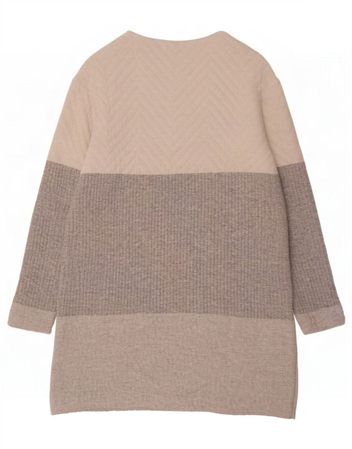Zara Dame Jumper Dress UK 10 Small Multicolor Colourblock Polyester