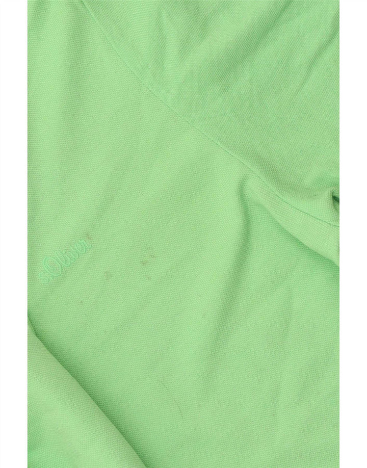 S.Oliver Herre Regular Fit Polo Shirt Large Green Polyester