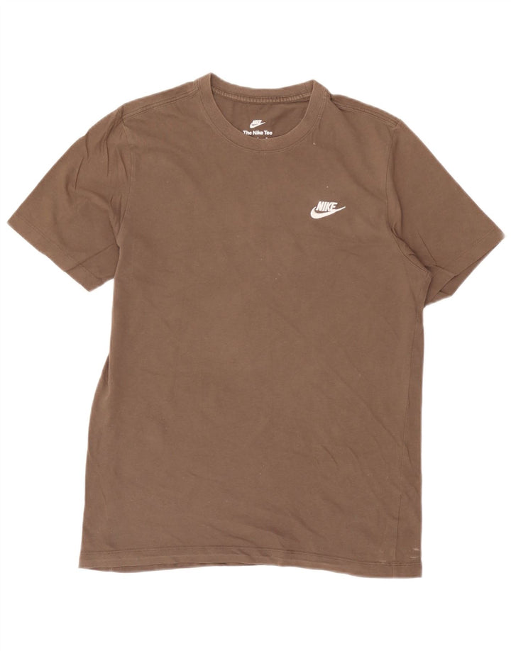 Nike T-shirt top mellem grå bomuld til mænd