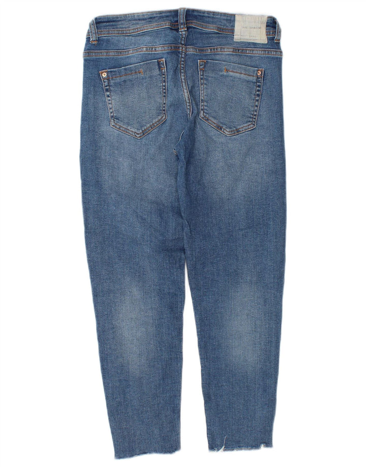 Zara Dame Slim Jeans EU 34 2XS W24 L23 Blå
