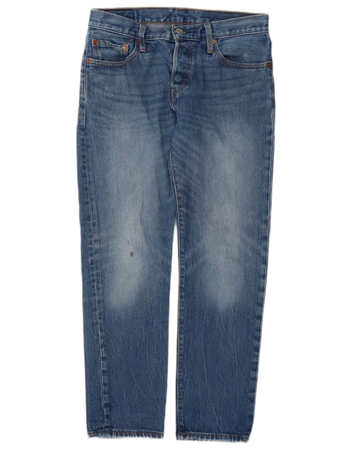 Levi's Dame 501 Straight Jeans W26 L28 Blå Bomuld