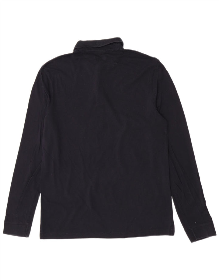 Hugo Boss Langærmet herre poloshirt Medium marineblå bomuld