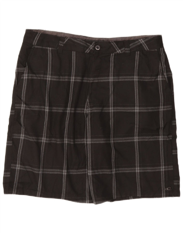 O'Neill Chino Shorts til mænd W38 XL sort ternet polyester