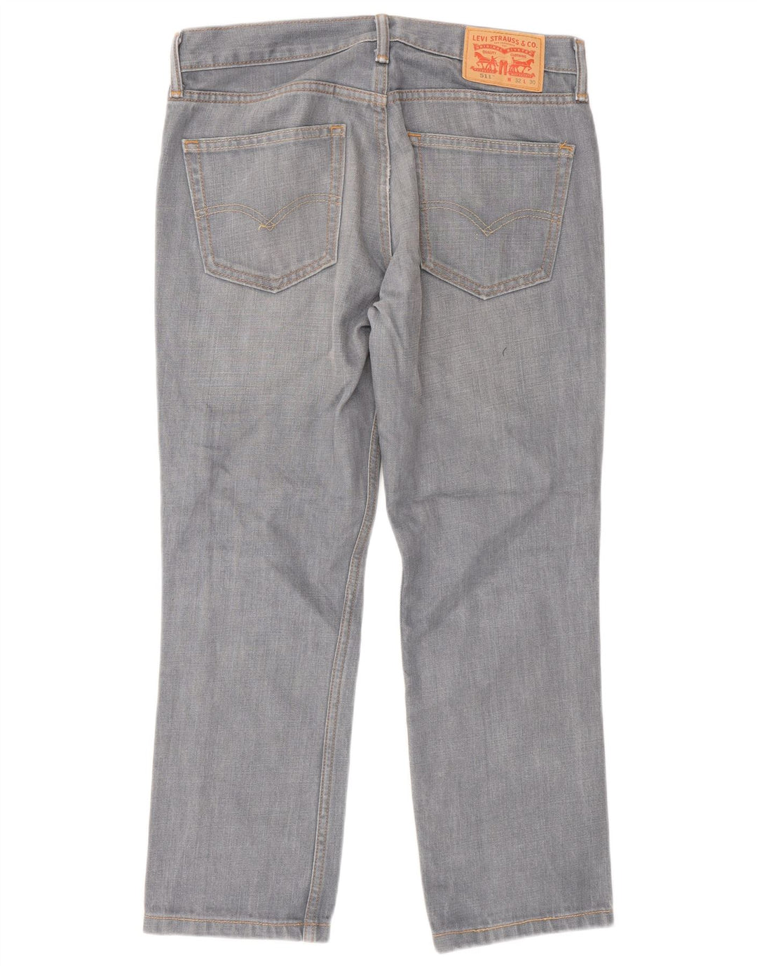 Levi's Herre 511 Tapered Slim Jeans W32 L30 Grå Bomuld
