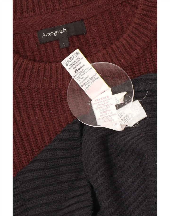 Marks & Spencer Herre Autograph Jumper Sweater med rund hals Large Brown