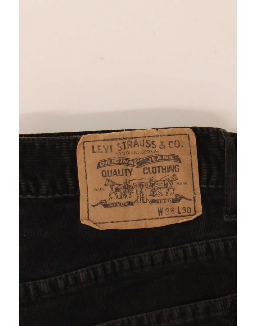 Levi's Bootcut fløjlsbukser til kvinder W28 L30 sort bomuld