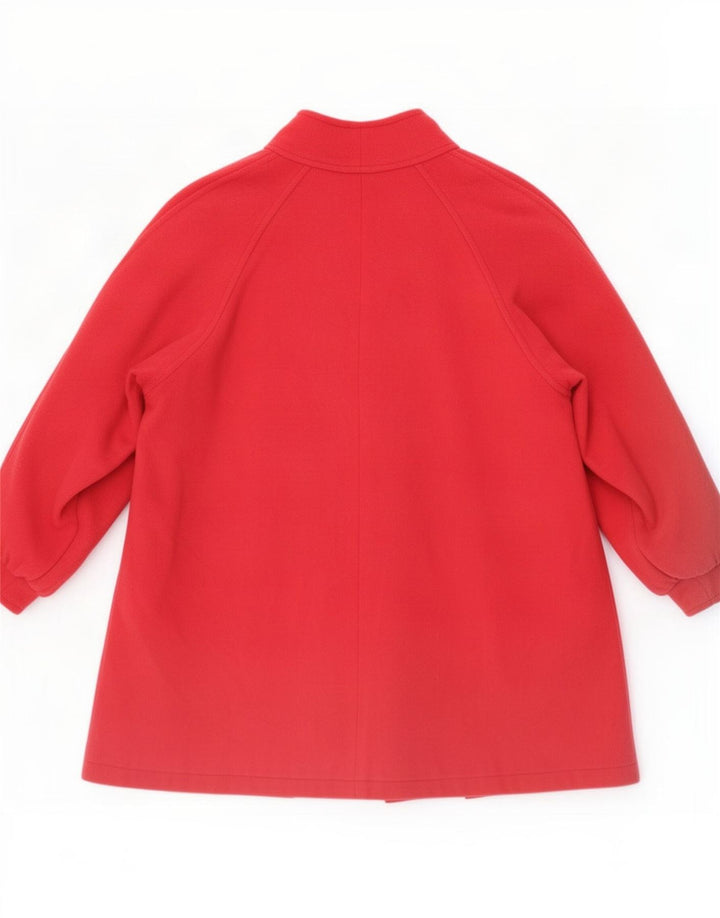 Linea Cinque Dame Oversized Overfrakke IT 46 Large Red Cashmere