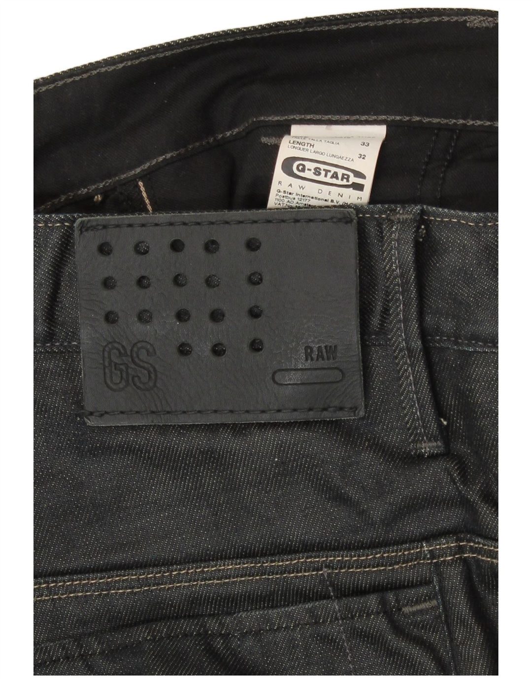G-Star Straight Jeans til mænd W33 L32 Marineblå bomuld