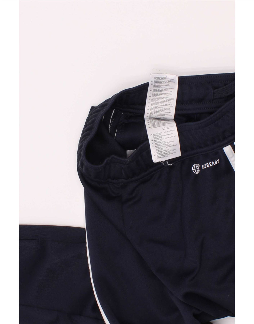 Adidas Boys Aeroready Tracksuit Bukser 7-8 år Navy Blue Polyester