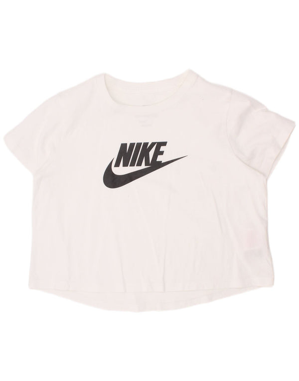 Nike piger grafisk t-shirt top 12-13 år stor hvid bomuld