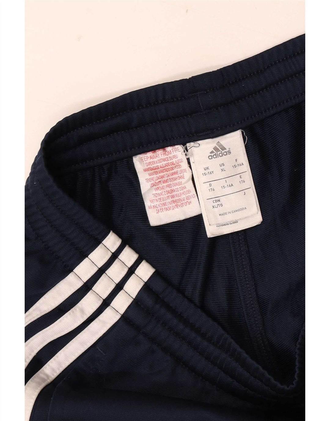 Adidas Træningsdragtsbukser til drenge 15-16 år Marineblå polyester