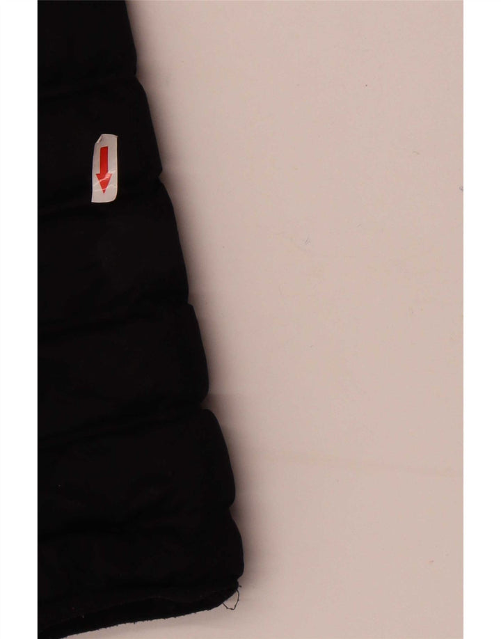 Superdry Polstret hættejakke til kvinder UK 12 Medium Sort Polyester