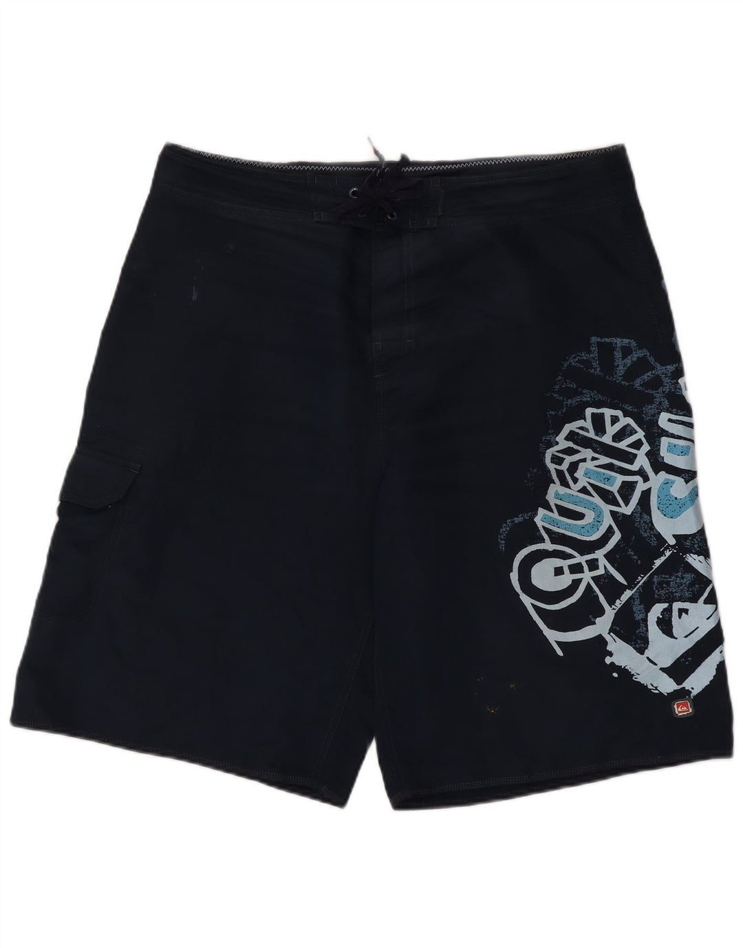 Quiksilver grafiske badeshorts til mænd store marineblå polyester