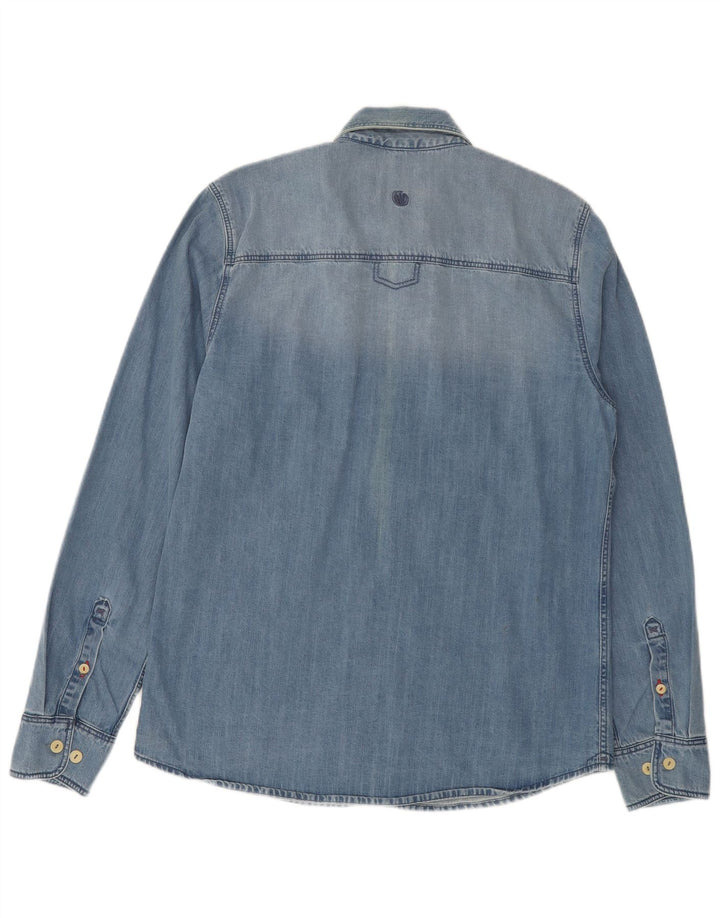 Fat Face Herre Denim Shirt Medium Blue