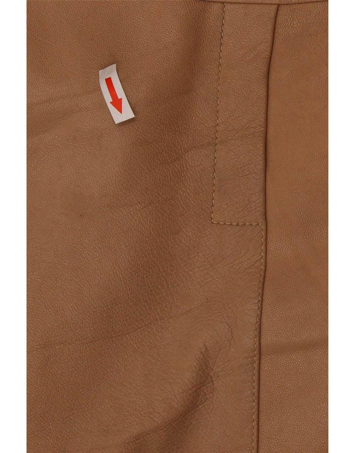 Vintage herre læderjakke lille brun