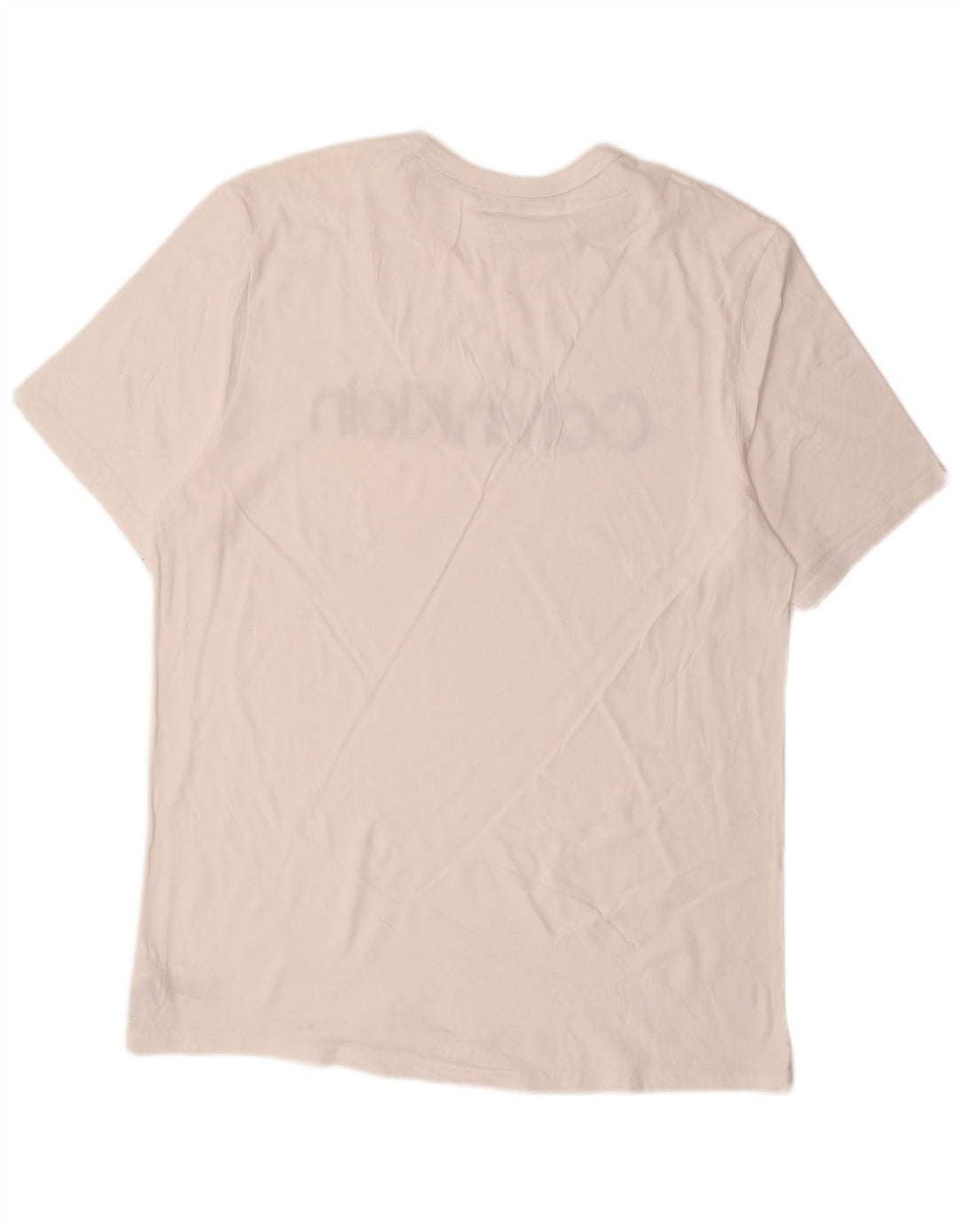 Calvin Klein Herre Grafisk T-Shirt Top Stor Hvid