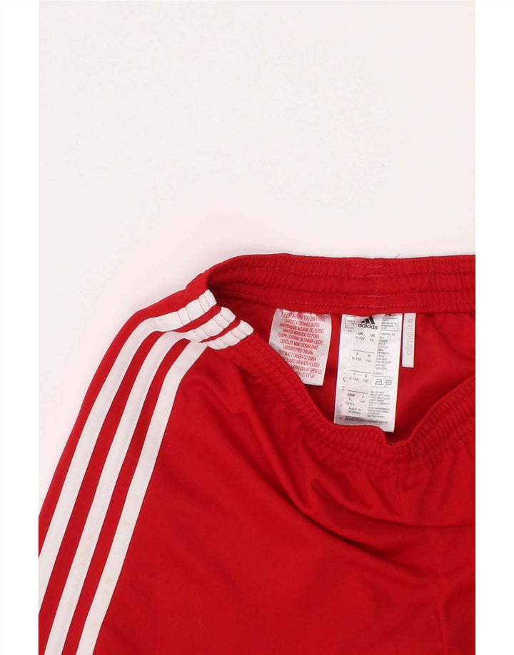 Adidas Boys Climalite Sportshorts 9-10 År Rød Polyester